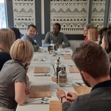 Skuhna hosted members of Glasgow Caledonian University at a lunch organised by APIS Institute / Zavod APIS.